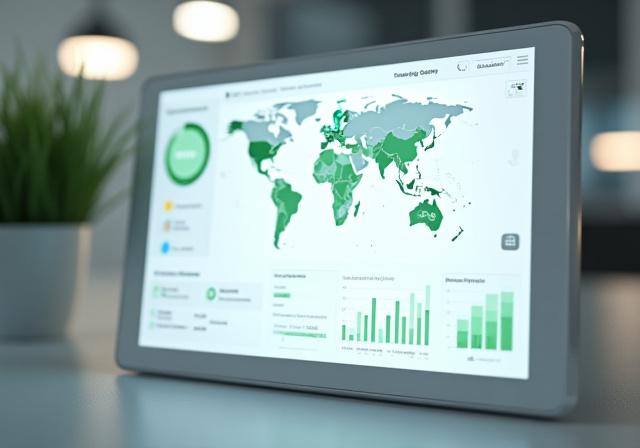 VM Essentials Logistics digital tracking dashboard interface showing active freight routes